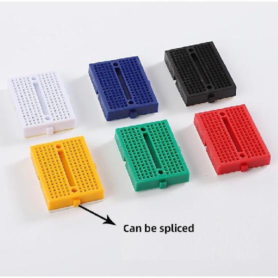 WWZMDiB 6 Pcs 170 Hole Colorful Mini Breadboard Solderless Prototype PCB Board Kit for Arduino Proto Shield Distribution Connecting Blocks