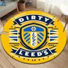 Leeds United Round Area Rug,Carpet Rug for Living Room Bedroom Sofa Playroom Decor,Non-slip Floor Mat