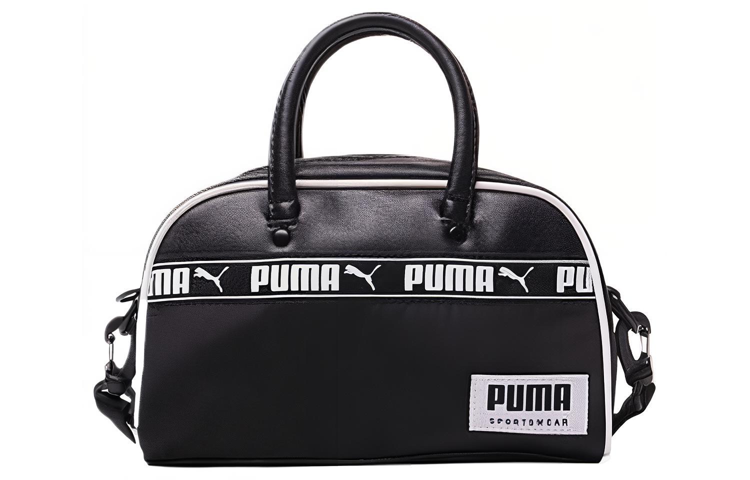 PUMA Artificial Leather Handbag Regular Unisex Black 077742-01