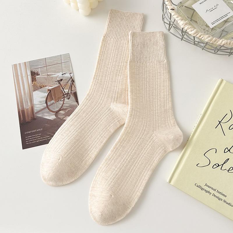 Cashmere Socks Men'S Medium Tube Socks Keep Warm In Season, Super Thick Fleece Wool Socks, Thickened Deodorant Men'S Socks In Winter