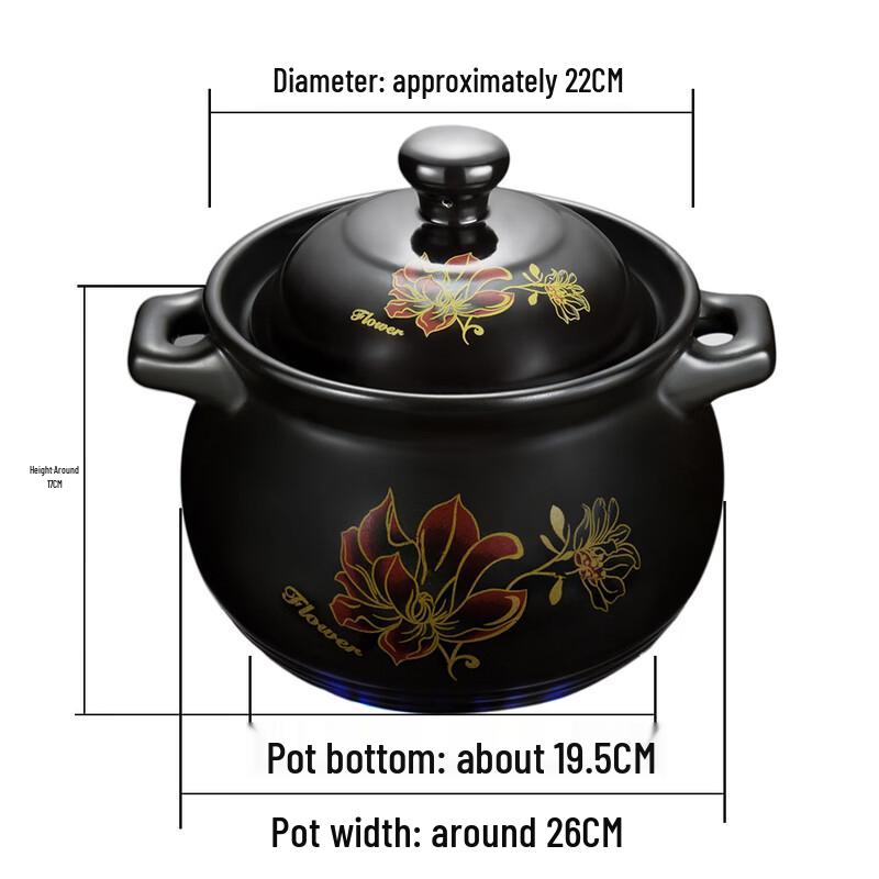 Large Capacity Ceramic Casserole Pot