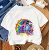 Fashion Children T Shirt Trolls Cute Kawaii Design Boys Girls Summer Street Style Crew Neck