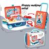Children'S Simulation Play House Kitchen Toys Girls Beauty Portable Tools Utensils Tableware Trolley Case Doctors Medical Kit