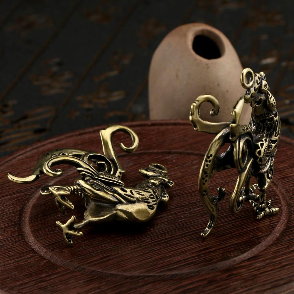 Modern Design Plated Brass Animal Rooster Pendant - Perfect Art & Gift