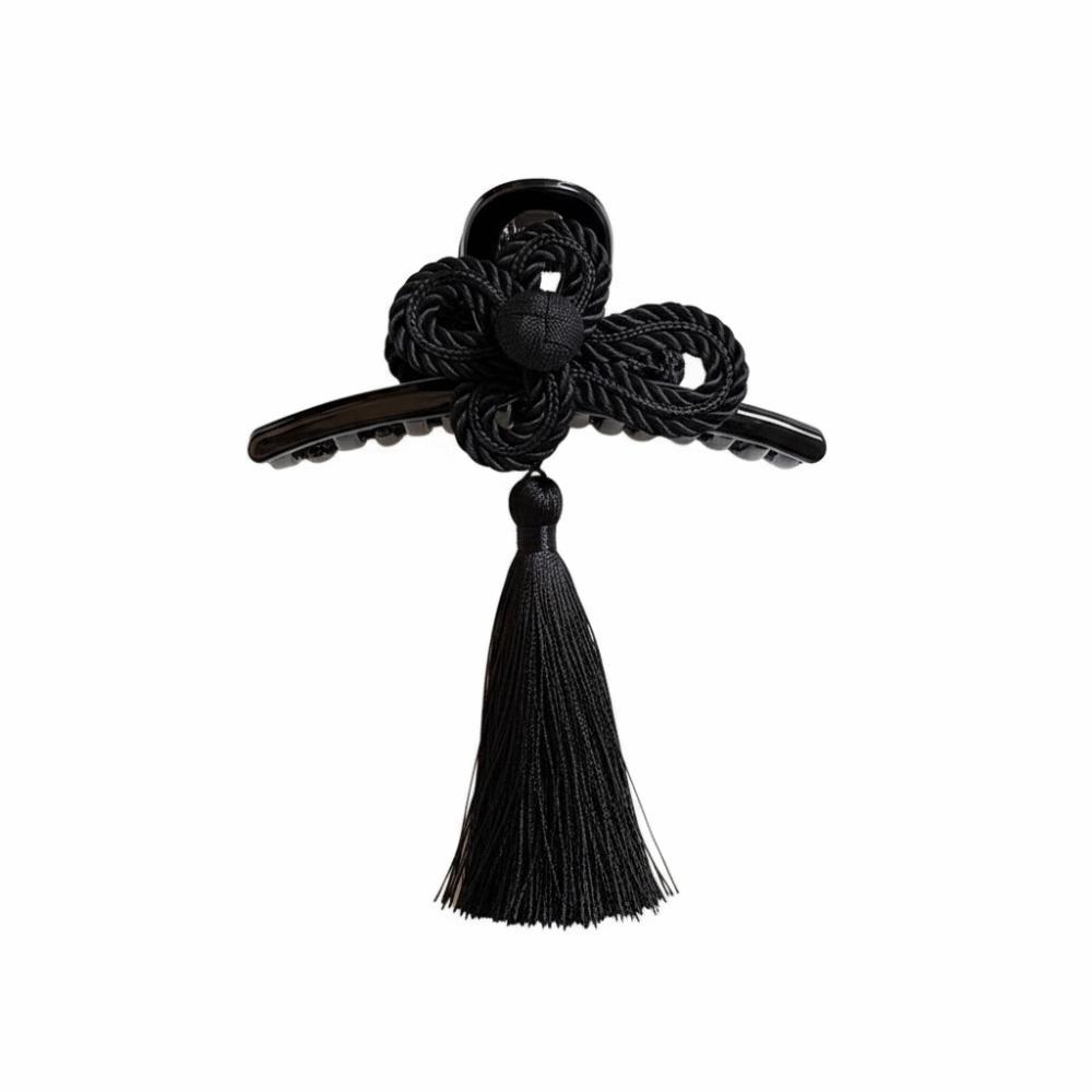 Acryl Handgewebte Quaste Clip Elegante Haarspangen für Cheongsam Hanfu Geflochtene Hochsteckfrisur