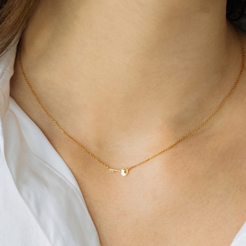 HAS HON016 Mini Key Pendant Necklace