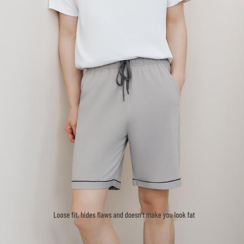 ThreeGun Men's Pure Cotton Lounge & Sleep Shorts