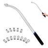 Belt Remove and Install Adjust Tightener Wrench tools with E10/12/14/16/18 Drive Adapters for Engine Belt Adjustment