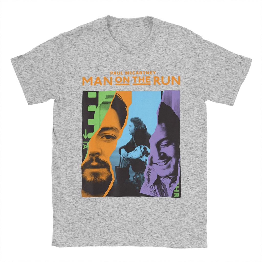 Exclusive Paul McCartney Man On The Run Filmstrip Cotton T-Shirt For Men's T-Shirts Harajuku Tee Shirt Big Size Cheap Tops