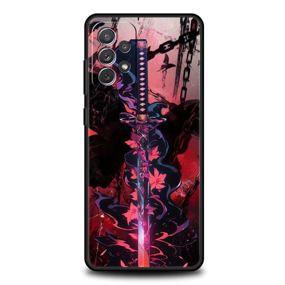 The Sword Creative Pattern Phone Case for Samsung Galaxy A55 A35 A17 A07 A15 A13 A25 A51 A71 A72 A73 A32 A52 A52S A41 Soft TPU