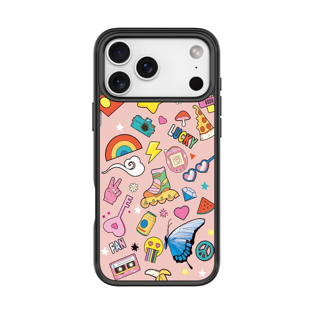 Applicable to Apple 17pro mobile phone case, advanced sense 16 replaceable back plate 15promax magnetic mobile phone case collage powder