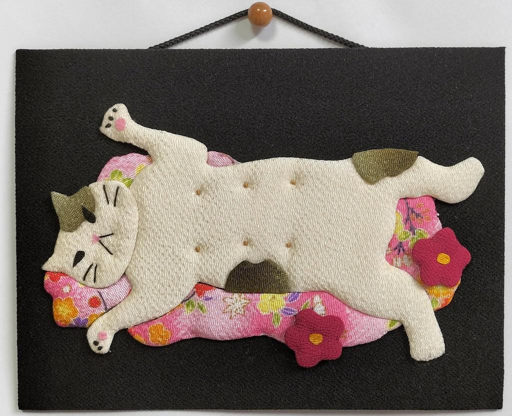 My Beloved Cat Chirimen Craft Kit Amaenbo Mike -