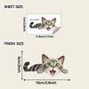 Cartoon Cute Cat Bedroom, Living Room, Entrance Hall, Home Decor, Wall Beautification, Decoration Switch Stickers