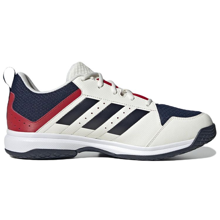 Adidas Ligra 7 Indoor Comfortable Non-Slip Durable Breathable Low-Top Training Shoes Unisex Sneakers White Black GX3753