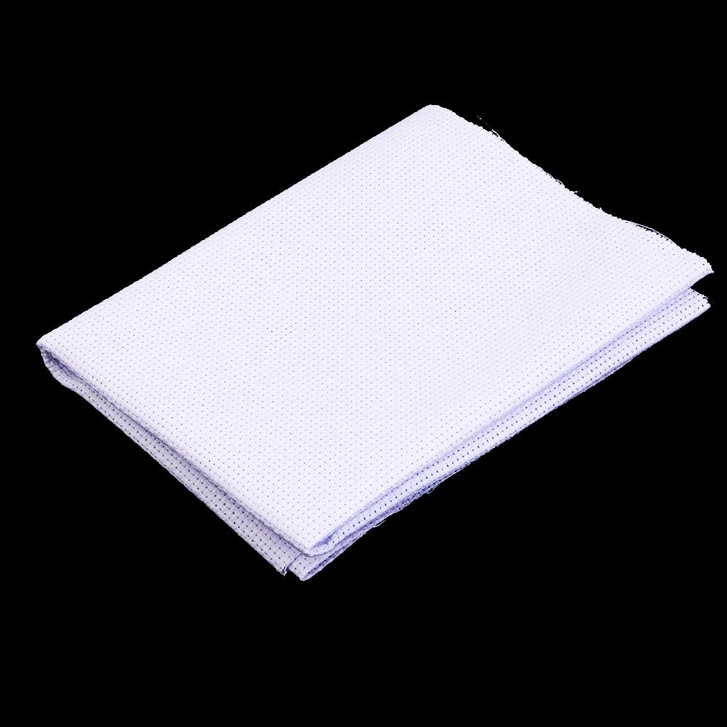White 11CT/14CT Cross Stitch Cloth Aida Fabric DIY Hand Embroidery Cloth DIY Handmade Needlework Sewing