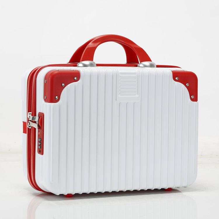 14palcové kosmetické pouzdro Úložná krabička na make-up Zámek s heslem taška na make-up Organizér Kufr Přenosný do ruky Cestovní pouzdro na zavazadla