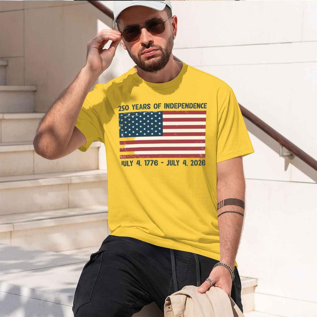 250 Years Of Independence 1776 Tee Patriot 4th Of July Shirt Semiquincentennial Gift Freem P Tshirt Unisex Adult 2026 New Mode