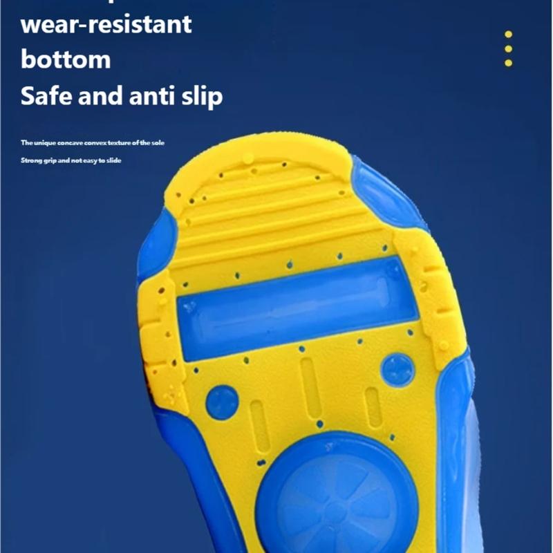 Children Rain Shoe Cover Waterproof Rainproof PVC Galoshes Anti Slip Rain Boot Covers For Toddler Kid Outdoor Activity