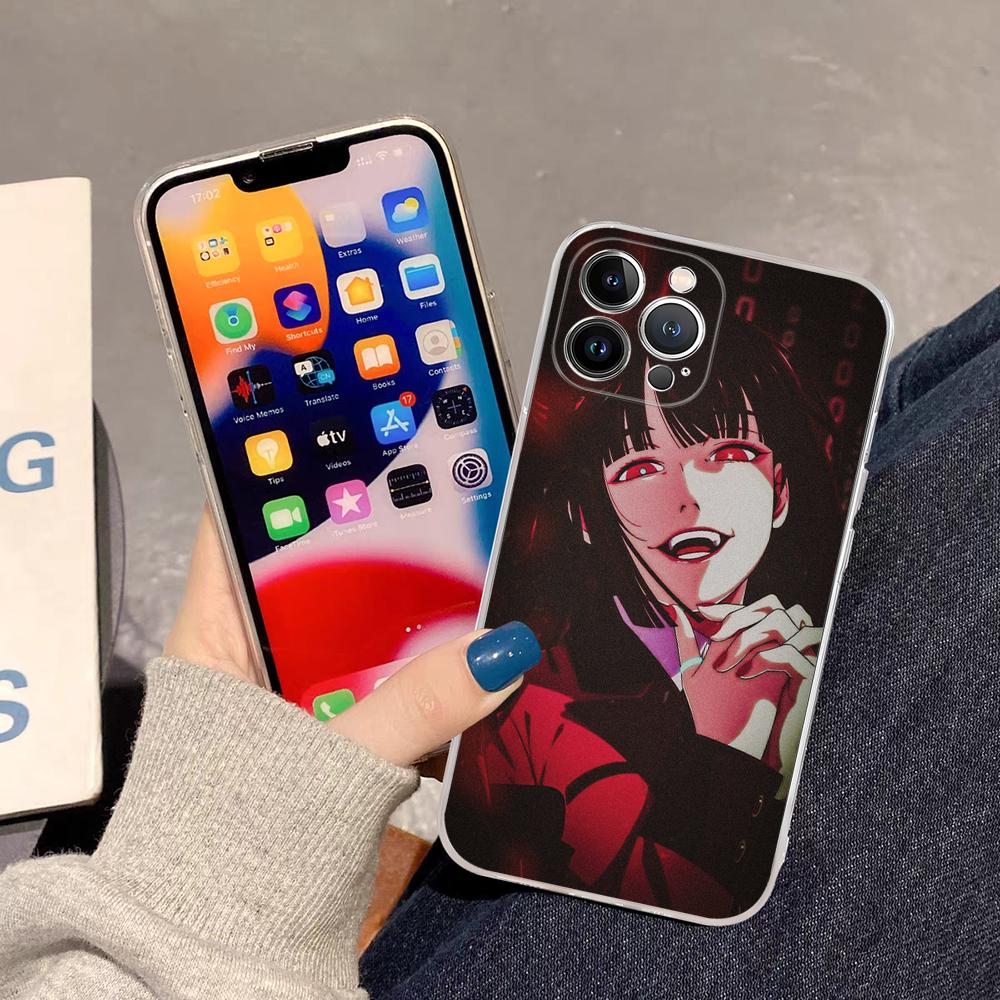 Japanese Anime Kakegurui Jabami Yumeko Phone Case For iPhone 16 15 14 11 12 13 Mini Pro XS Max Cover 6 7 8 Plus X Funda Shell