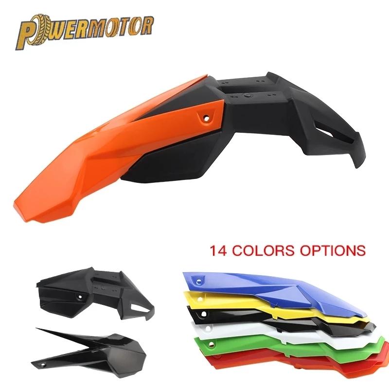 Universal Motorcycle Front Fender Plastic Kit Mudguard For KTM Honda Kawasaki Suzuki Motorcycle Accessories Moto Fender Garde