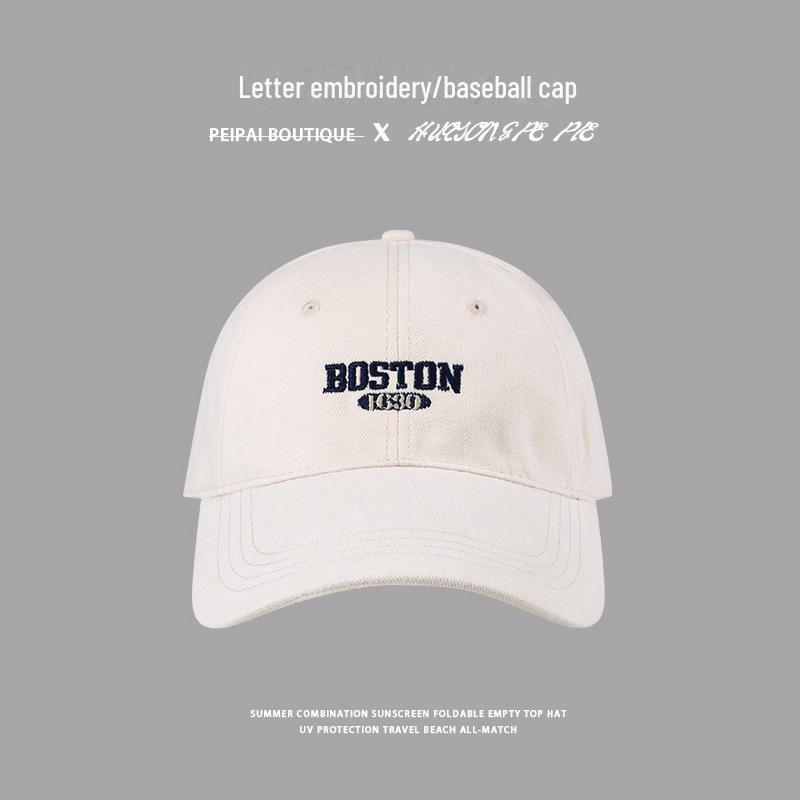 Șapcă de baseball brodată: Croială supradimensionată pentru femei, coroană adâncită, stil versatil pentru bărbați și femei, design cu cioc de rață mic