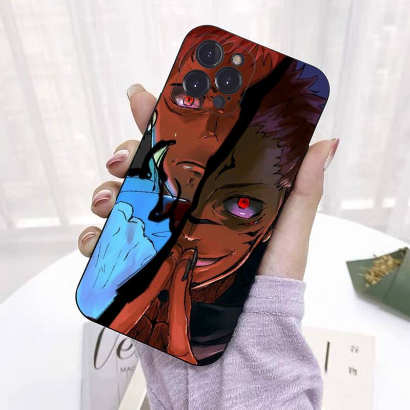 Custodia per telefono Anime Jujutsu Kaisen Yuji Itadori per iPhone 8 7 6 6S Plus X SE 2020 XR XS 14 11 12 13 Mini Pro Max Custodia mobile