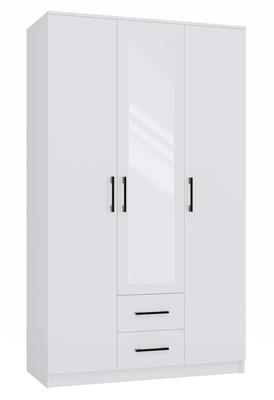 Romana Wardrobe 120L WHITE