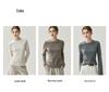 Yangzi Women's Slim Fit Round Neck Knit Sweater for Autumn/Winter Yoga & Sport