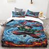 Duvet Cover Anime Demon Slayer Duvet Cover Comforter Bed Linen Single Twin Full Queen Size Kids Girl Boys Gift Queen/King Soft