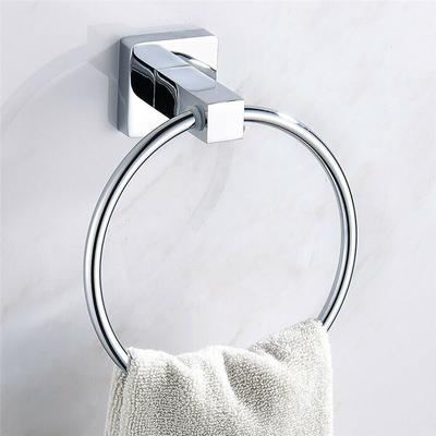 Stainless Steel Bathroom Towel Rings Towel Holder Wall-Mounted Round Towel Rack Toilet Roll Holder Tissue Paper Holder