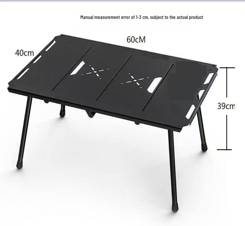 Multifunctional Outdoor Folding Aluminum Picnic Table with BBQ Mesh