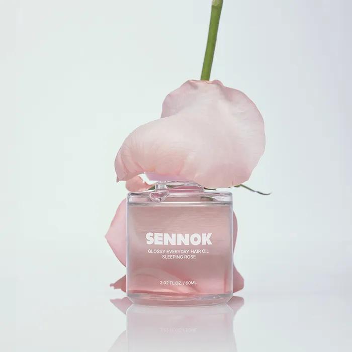 Glossy Everyday Hair Oil Sleeping Rose 60ML + [Free] Sennok Body & Hair Care 4 Types (7mlX4)