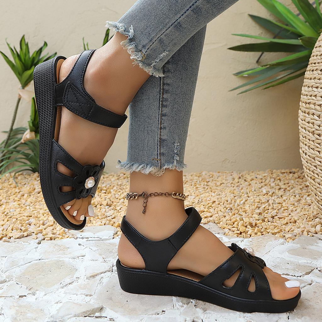 Freizeitschuhe, Sommerschuhe für Damen, Sandalen, Rutschfeste Schuhe, Atmungsaktiv und Leicht, Verschleißfeste Hausschuhe