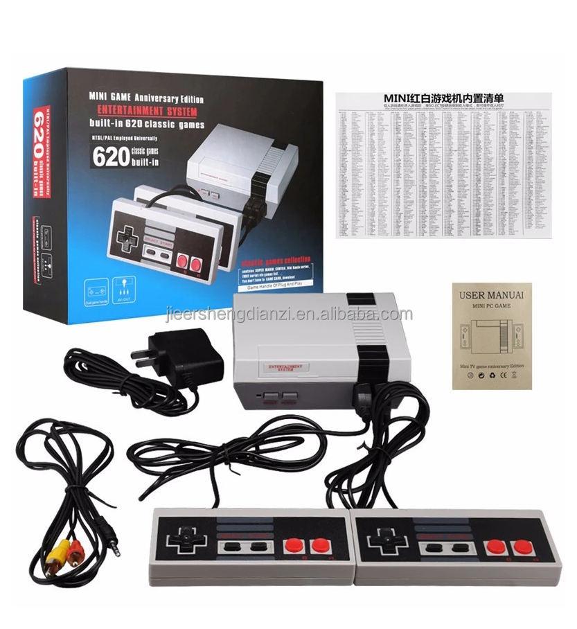 JSGAMING 8bit Mini Game Anniversary Edition Retro Classic Video 620 Retro Game Console AV TV Game Consoles for Nintendo N E S