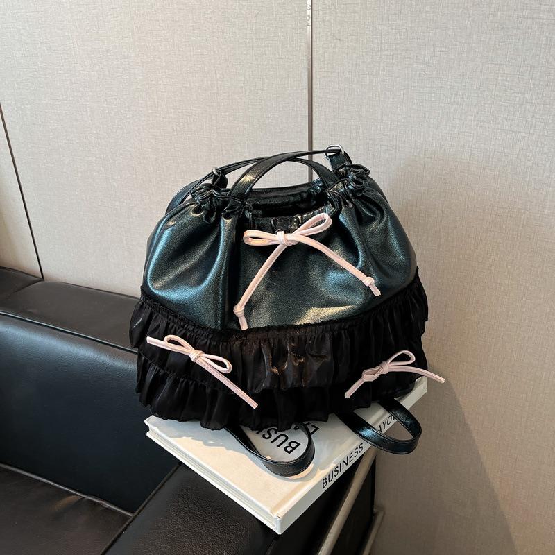 Lace Lace Backpack Women's New Fashion Sweet Tote Bag Large Capacity Commuter Armpit Bag