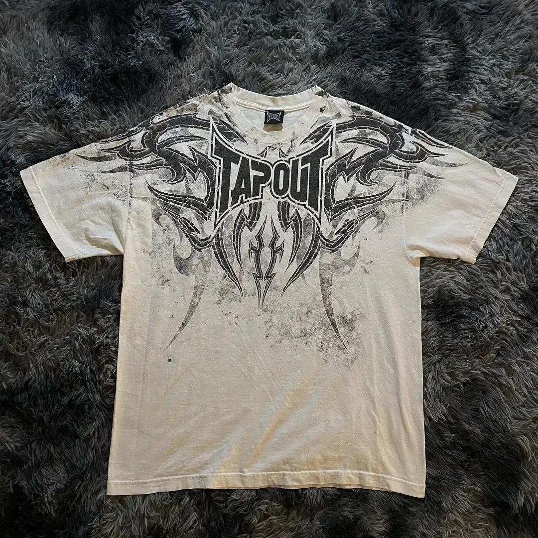 Yinwang Jaren 2000 Affliction Retro Tops Zomer Straat Gothic Retro Bedrukt Oversized T-shirt Mannen Hip Hop Harajuku Punk Korte Mouw T-shirts Dames Kleding 5XL