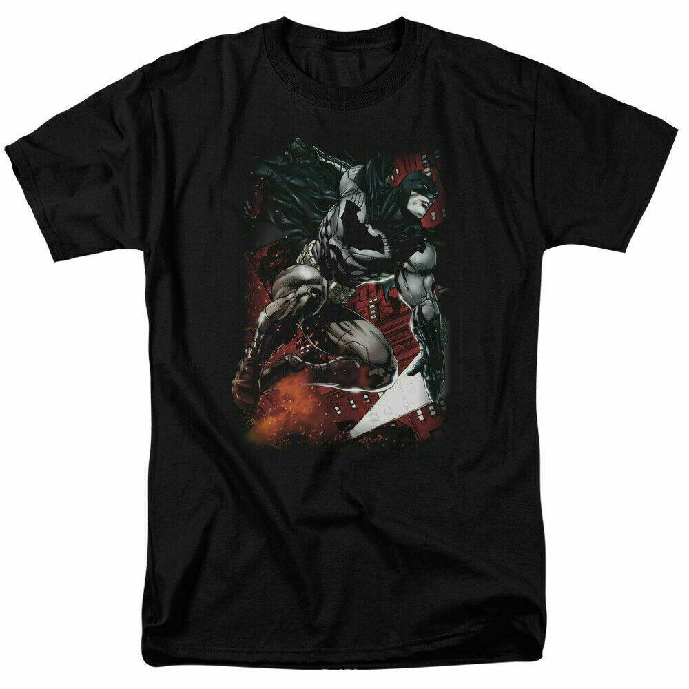 Batman Sparks Leap T Shirt Licensed Comic Book Tee Black S