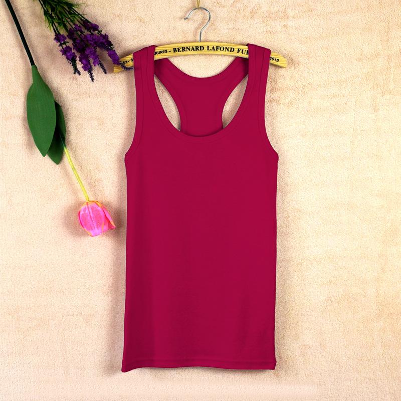 

Женская хлопковая майка-борцовка с высокой эластичностью, облегающая, приталенного силуэта, без спинки, в повседневном городском стиле, больших размеров, незаменимая для многослойности, для ношения как нижнее или верхнее белье XL бордовый