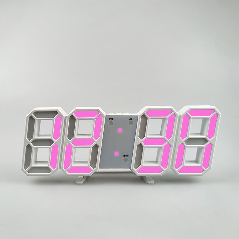 Minimalist LED 3D Wall Clock - Luminous Japanese Design for Office