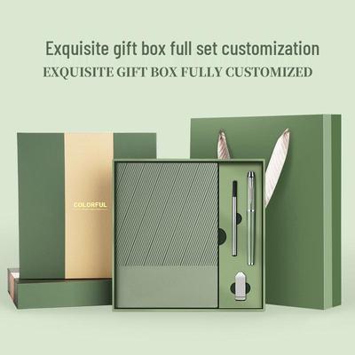 A5 Softcover Custom Logo Notebook Gift Set