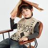 DuoDuoJia Boys' Icelandic Jacquard Knit Vest