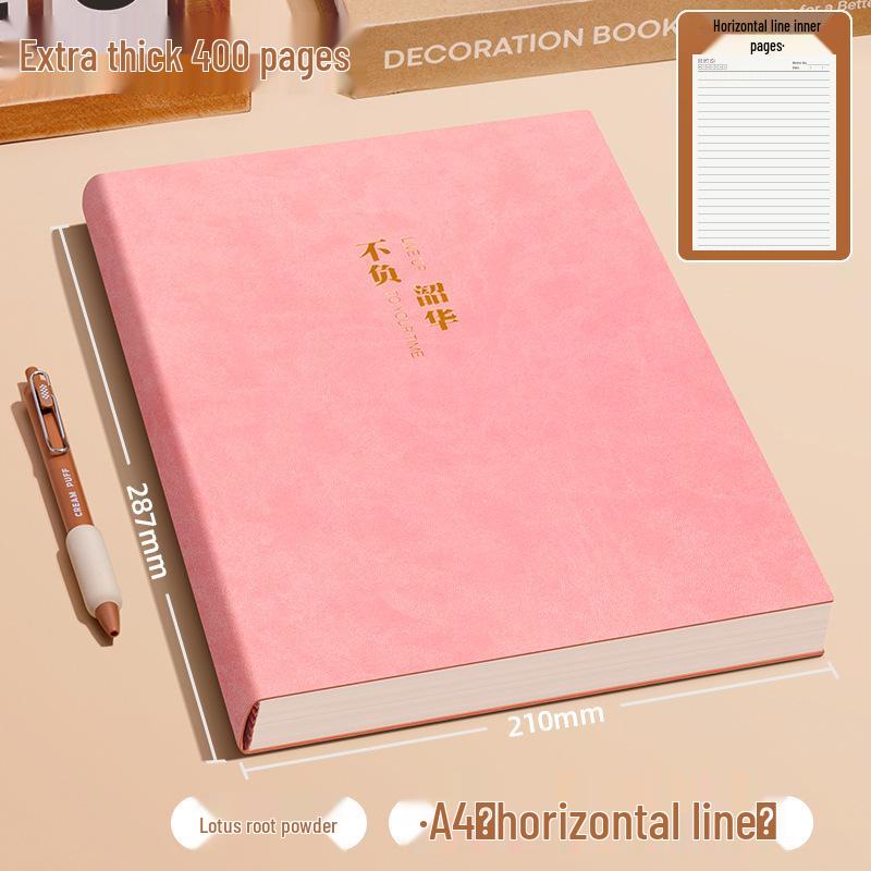 Extra Thick A4 Notebook for Students - Large, Simple Design for High School & University