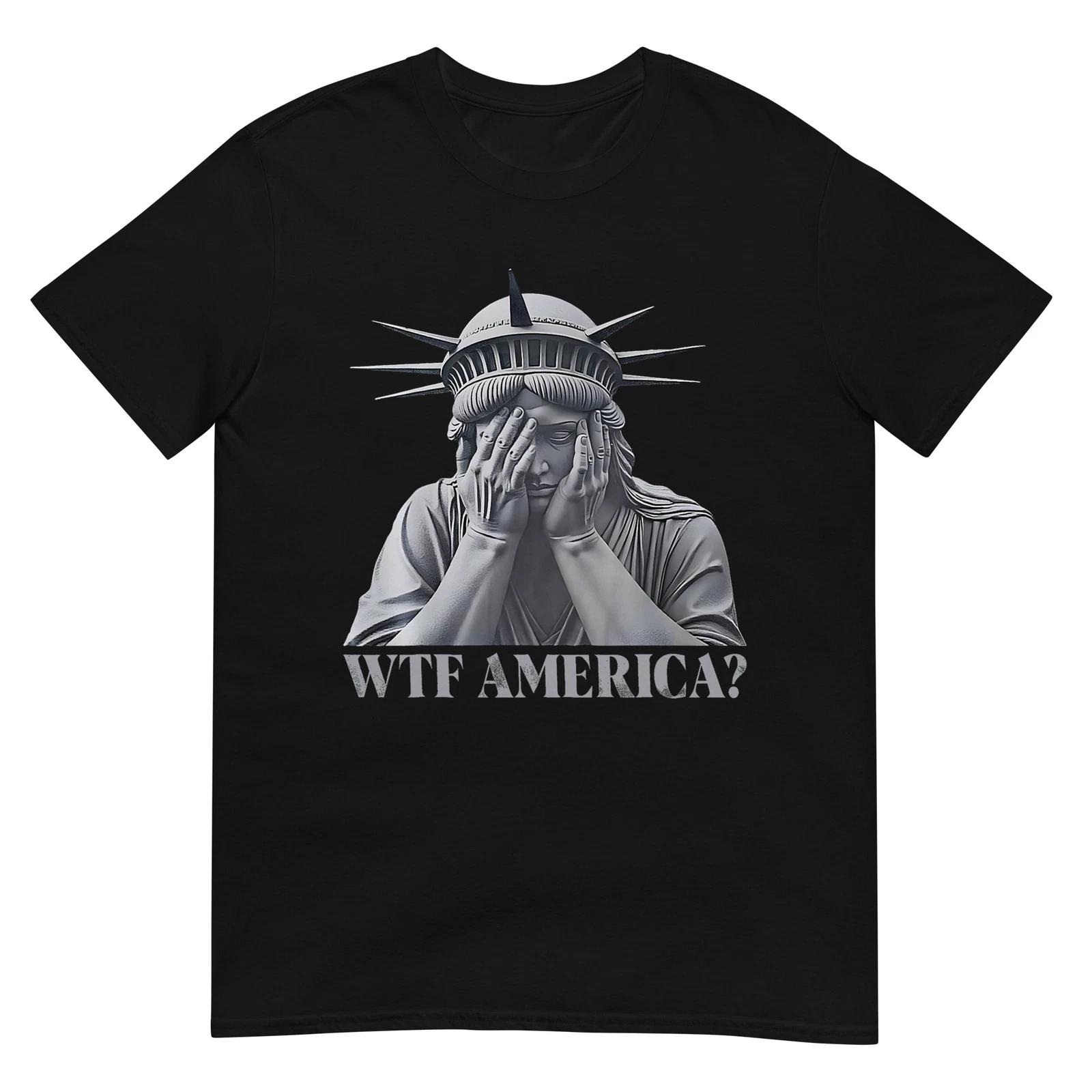 

WTF America Anti-Trump Political and Democracy T-Shirt 2XL
