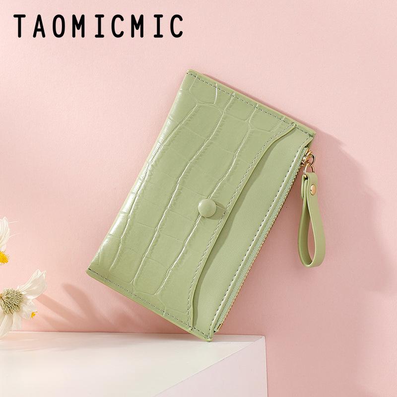 

Мини Zip Сумка для монет Ультратонкая сумка для карт Простой женский нулевой кошелек