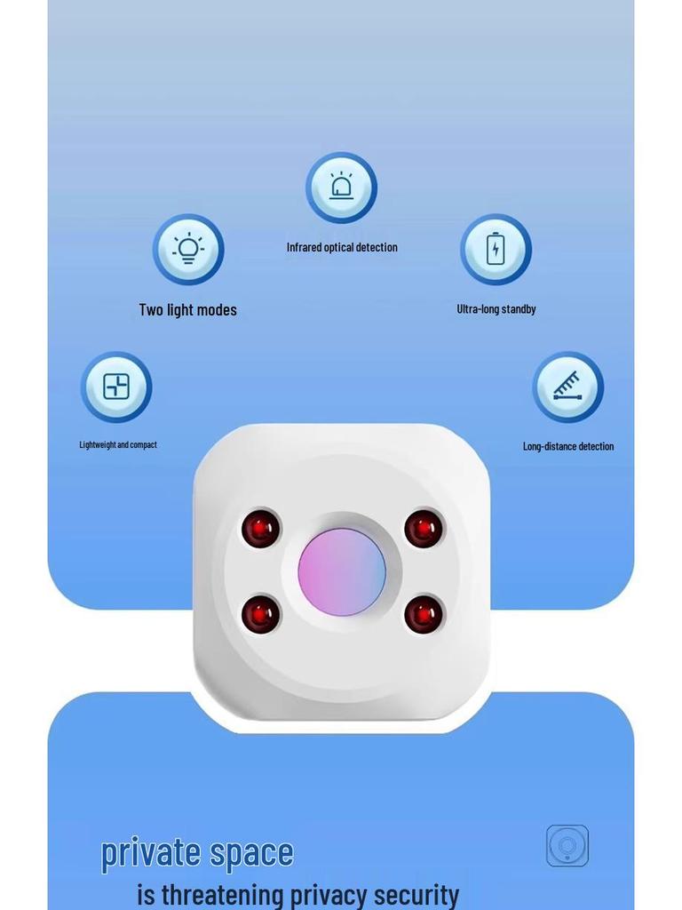 Smart Infrared Camera Detector for Anti-Spying and Anti-Peeping In Hotels