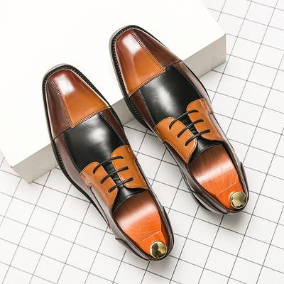 Chaussures habillées pour hommes, mocassins à enfiler de style britannique, grande taille 48, chaussures brogues pour hommes, chaussures d'affaires classiques, chaussures décontractées formelles en cuir