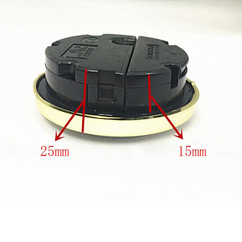 Okrągła Głowica Zegara z Wkładem Mechanizmu Kwarcowego Wstawiona w Akcesoria Narzędziowe z Cyframi Rzymskimi 66mm Złocona Żelazny Zegar Rękodzielniczy