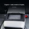 For ZEEKR 001 2024 2025 Car rear armrest decoration modification framework sticker Super Suede car interior accessories