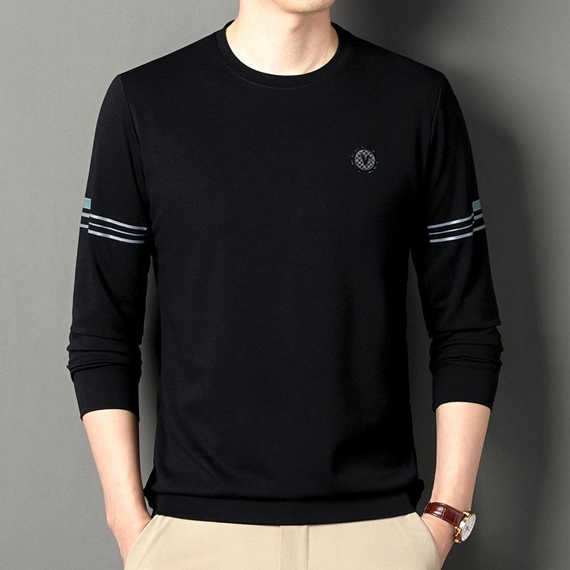 Autunno Nuovo Marchio di Moda Uomo Maglione Moda Gioventù Coreano Girocollo Casual Manica Lunga T-shirt Bottoming Shirt Uomo