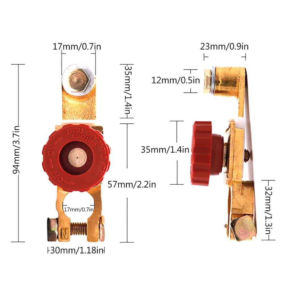 Battery Cut-off Car Battery Disconnect Switch Car Battery Terminal Isolator RV/ATV
